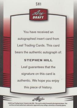 2012 Leaf Metal Draft #SH1 Stephen Hill Back
