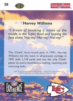 1993 Upper Deck NFL Experience #38 Harvey Williams Back