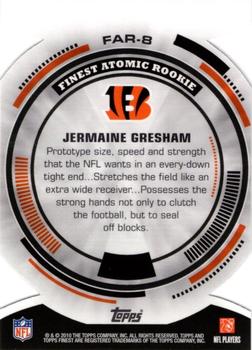 2010 Finest - Atomic Refractor Rookies #FAR-8 Jermaine Gresham  Back