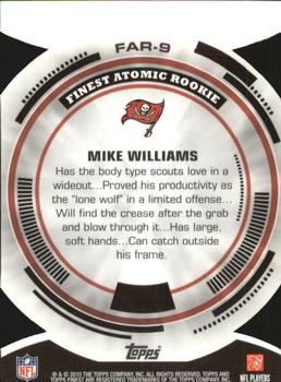 2010 Finest - Atomic Refractor Rookies #FAR-9 Mike Williams  Back