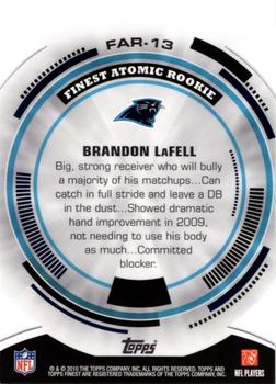 2010 Finest - Atomic Refractor Rookies #FAR-13 Brandon LaFell  Back