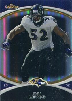 2010 Finest - Black Refractors #45 Ray Lewis  Front