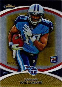 2010 Finest - Gold Refractors #41 Damian Williams  Front
