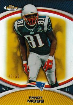 2010 Finest - Gold Refractors #96 Randy Moss  Front