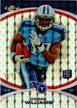 2010 Finest - Mosaic Refractors #41 Damian Williams  Front