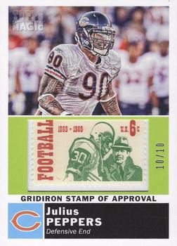 2010 Topps Magic - Gridiron Stamp of Approval #GS-JP Julius Peppers  Front