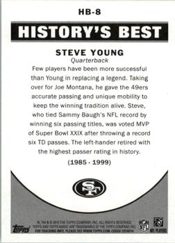 2010 Topps Magic - History's Best #HB-8 Steve Young  Back