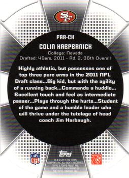 2011 Finest - Atomic Refractor Rookies #FAR-CK Colin Kaepernick Back