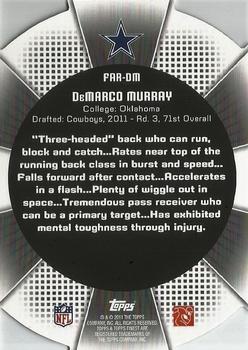 2011 Finest - Atomic Refractor Rookies #FAR-DM DeMarco Murray Back