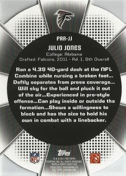 2011 Finest - Atomic Refractor Rookies #FAR-JJ Julio Jones Back