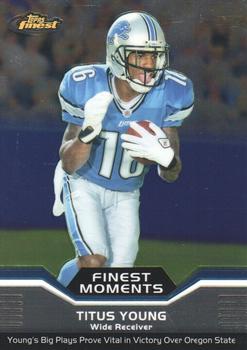 2011 Finest - Moments #FM-TY Titus Young Front