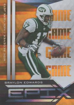 2010 Panini Epix - Game Orange #68 Braylon Edwards  Front