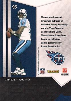 2010 Panini Epix - Jerseys Blue #95 Vince Young Back