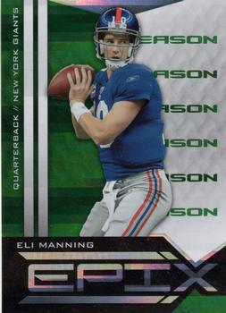 2010 Panini Epix - Season Emerald #60 Eli Manning  Front