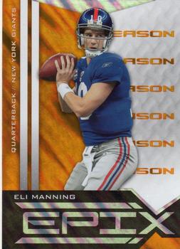 2010 Panini Epix - Season Orange #60 Eli Manning  Front