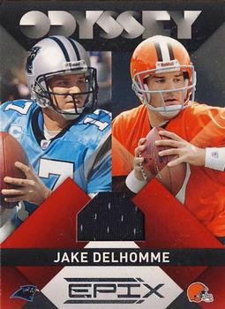 2010 Panini Epix - Odyssey Materials #7 Jake Delhomme Front