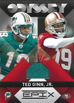 2010 Panini Epix - Odyssey Materials #15 Ted Ginn Jr. Front