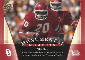 2011 Upper Deck University of Oklahoma #85 Billy Sims Front
