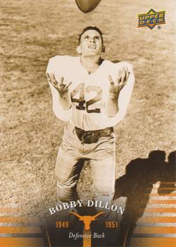 2011 Upper Deck University of Texas #1 Bobby Dillon Front