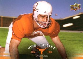 2011 Upper Deck University of Texas #10 Diron Talbert Front