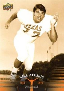 2011 Upper Deck University of Texas #17 Bill Atessis Front