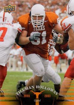 2011 Upper Deck University of Texas #71 Tillman Holloway Front