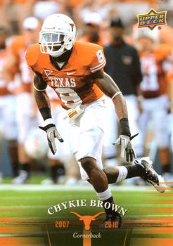 2011 Upper Deck University of Texas #78 Chykie Brown Front