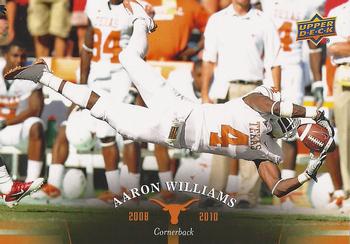 2011 Upper Deck University of Texas #80 Aaron Williams Front