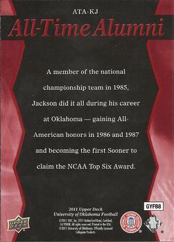 2011 Upper Deck University of Oklahoma - All-Time Alumni #ATA-KJ Keith Jackson Back