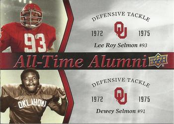 2011 Upper Deck University of Oklahoma - All-Time Alumni Duos #ATAD-SS Lee Roy Selmon / Dewey Selmon Front