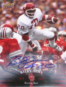 2011 Upper Deck University of Oklahoma - Autographs #38 Billy Sims Front