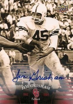 2011 Upper Deck University of Oklahoma - Autographs #8 Jim Grisham Front