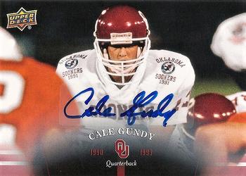 2011 Upper Deck University of Oklahoma - Autographs #54 Cale Gundy Front