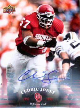 2011 Upper Deck University of Oklahoma - Autographs #56 Cedric Jones Front