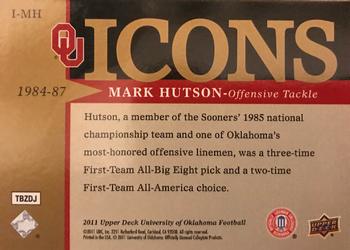 2011 Upper Deck University of Oklahoma - Icons #I-MH Mark Hutson Back