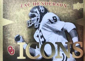 2011 Upper Deck University of Oklahoma - Icons #I-ZH Zac Henderson Front