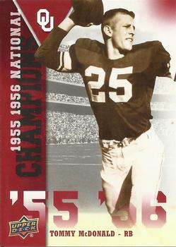 2011 Upper Deck University of Oklahoma - National Champions #NC-TM Tommy McDonald Front