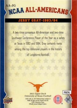2011 Upper Deck University of Texas - All-Americans #AA-JG Jerry Gray Back