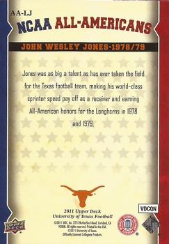 2011 Upper Deck University of Texas - All-Americans #AA-LJ John Wesley Jones Back