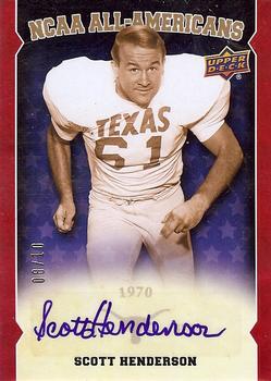 2011 Upper Deck University of Texas - All-Americans Autographs #AA-SH Scott Henderson Front