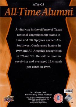 2011 Upper Deck University of Texas - All-Time Alumni #ATA-CS Cotton Speyrer Back