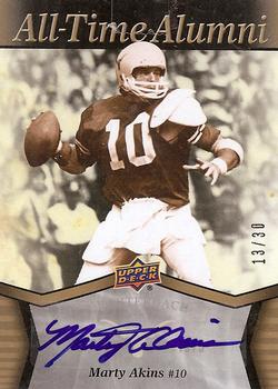 2011 Upper Deck University of Texas - All-Time Alumni Autographs #ATA-MA Marty Akins Front