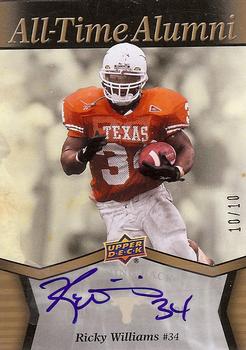 2011 Upper Deck University of Texas - All-Time Alumni Autographs #ATA-WI Ricky Williams Front