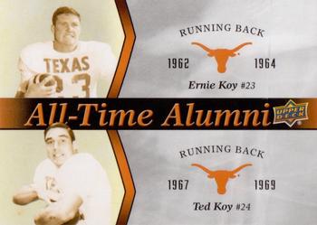 2011 Upper Deck University of Texas - All-Time Alumni Duos #ATAD-KK Ernie Koy / Ted Koy Front