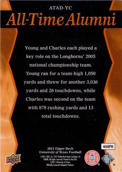 2011 Upper Deck University of Texas - All-Time Alumni Duos #ATAD-YC Vince Young / Jamaal Charles Back