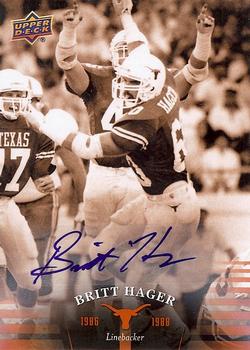 2011 Upper Deck University of Texas - Autographs #49 Britt Hager Front