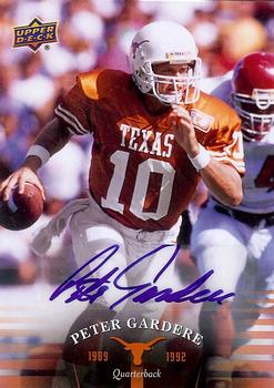 2011 Upper Deck University of Texas - Autographs #54 Peter Gardere Front