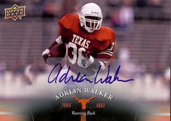 2011 Upper Deck University of Texas - Autographs #55 Adrian Walker Front