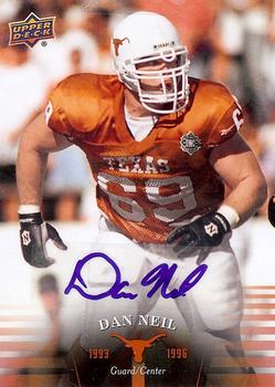 2011 Upper Deck University of Texas - Autographs #60 Dan Neil Front