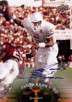 2011 Upper Deck University of Texas - Autographs #64 James Brown Front